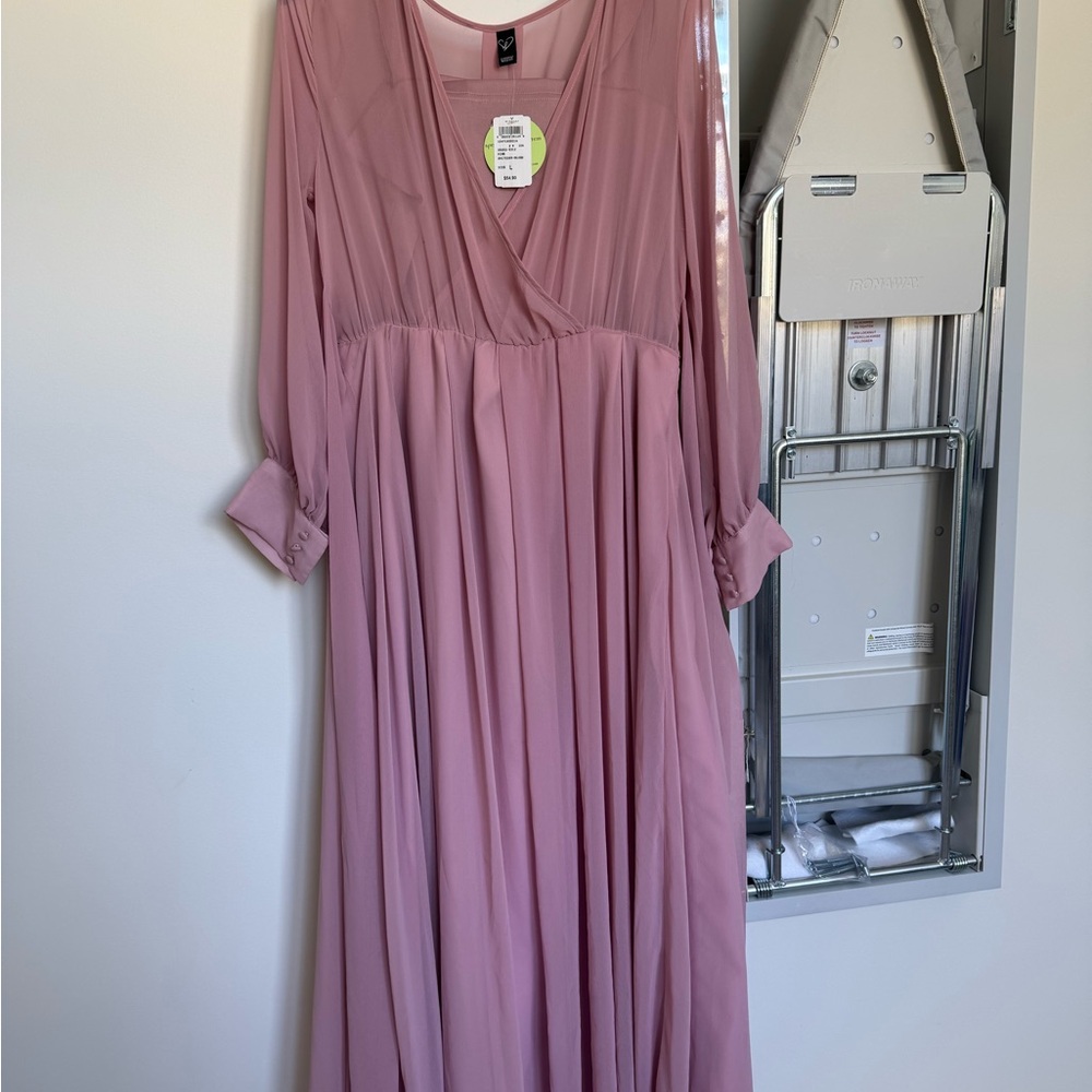 Windsor Elegant Pink Maxi Dress NWT